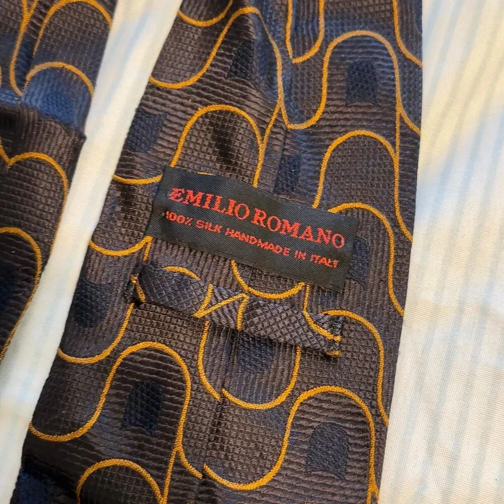 Emilio Romano brown silk tie #luxury #silktie